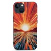  iPhone 14 Case | Here Comes The Sun | Cute Colorblock Sunset | Compatible with MagSafe