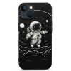  for iPhone 14 Case with Ring Holder, Black UFO Alien Designed Cool Fun Shockproof Protective Designer Phone Cases for iPhone 14 for Women Girls Boys Teens