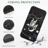  for iPhone 14 Case with Ring Holder, Black UFO Alien Designed Cool Fun Shockproof Protective Designer Phone Cases for iPhone 14 for Women Girls Boys Teens