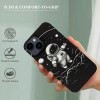  for iPhone 14 Case with Ring Holder, Black UFO Alien Designed Cool Fun Shockproof Protective Designer Phone Cases for iPhone 14 for Women Girls Boys Teens