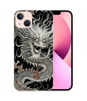 Compatible for iPhone 14 Case, Mysterious Powerful Dragon iPhone Case Drop Protection Slim Shockproof TPU Case Gift for Men Women