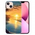 Compatible for iPhone 13 Case, Aesthetic Beach Palm Sunrise iPhone Case Drop Protection Slim Shockproof TPU Clear Case Gift for Men Women