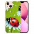 Compatible for iPhone 13 Pro Case, Funny Red Ladybugs Daisies iPhone Case Drop Protection Slim Shockproof TPU Clear Case Gift for Men Women