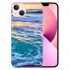 Compatible for iPhone 12 Case iPhone 12 Pro Case, Aesthetic Beach Wave Sunset Glow iPhone Case Drop Protection Slim Shockproof TPU Clear Case Gift for Men Women