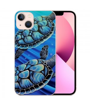 Compatible for iPhone 13 Pro Max Case, Funny Sea Animal Sea Turtle iPhone Case Drop Protection Slim Shockproof TPU Clear Case Gift for Men Women