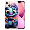 Compatible with iPhone 13 Pro Case Stitch Cartoon Print Crystal Clear Slim Soft TPU Bumper Anti-Scratch Four Corners Cushion Shockproof Protection Hard Back Cover