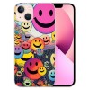 Cute Face Case Girls Women Preppy Aesthetic Cute Face Print Shockproof Protective Case Soft TPU Hard Back Anti-Scratch Cover for iPhone 14