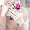 Cute Face Case Girls Women Preppy Aesthetic Cute Face Print Shockproof Protective Case Soft TPU Hard Back Anti-Scratch Cover for iPhone 14