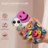 Cute Face Case Girls Women Preppy Aesthetic Cute Face Print Shockproof Protective Case Soft TPU Hard Back Anti-Scratch Cover for iPhone 14