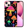 Pretty Magic Mushroom Case Colorful Trippy Mushrooms Print Shockproof Protective Case Soft TPU Hard Back Anti-Scratch Cover