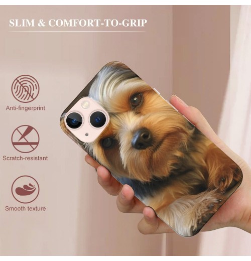 Compatible for iPhone 13 Pro Max Case, Cute Funny Sherena Dog Pet Dog iPhone Case Drop Protection Slim Shockproof TPU Clear Case Gift for Men Women