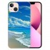 Compatible for iPhone 13 Case, Aesthetic Summer Vacation Beach Palm iPhone Case Drop Protection Slim Shockproof TPU Clear Case Gift for Men Women