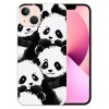 Compatible for iPhone 13 Pro Case, Cute Kawaii Panda Funny Animal iPhone Case Drop Protection Slim Shockproof TPU Clear Case Gift for Men Women