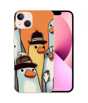 Cute Cartoon Duck Case Girls Women Kawaii Cartoon Printed Shockproof Protective Case Soft TPU Hard Back Anti-Scratch Cover