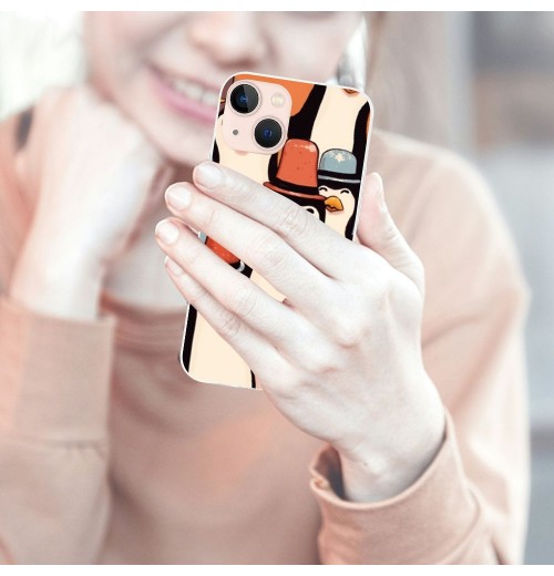 Cute Cartoon Duck Case Girls Women Kawaii Cartoon Printed Shockproof Protective Case Soft TPU Hard Back Anti-Scratch Cover