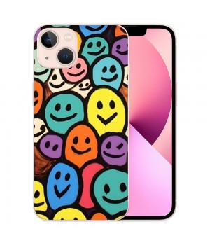 Cute Face Case Girls Women Cute Face Print Case Hippie Indie Design Shockproof Protective Cases Soft TPU Hard Back Anti-Scratch Cover