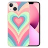 Love Heart Printed Case Girls Women Aesthetic Cute Shockproof Protective Case Soft TPU Hard Back Anti-Scratch Cover