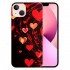 Love Heart Case Girls Women Cute Red Heart Print Shockproof Protective Case Soft TPU Hard Back Anti-Scratch Cover