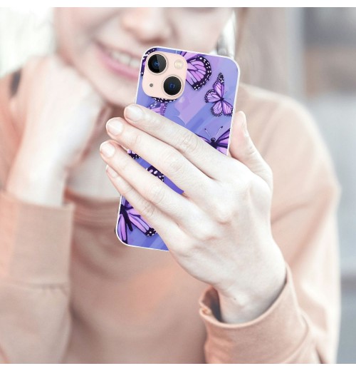 Cute Soft TPU&amp;Aluminum Hard Back Shatter-Resistant Shockproof Anti-Fall Protective Girly Cover Case for iPhone