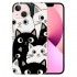 Cute Clear Phone Case for iPhone 13 Soft Shoockproof Phone Case Funny Cats Girly Case