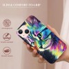 Cute Cat, Animal Cartoon Pattern Design Clear TPU Phone Cases Soft Flexiable Slim Protective Cases, Anti-Scratch Shock Absorbing