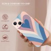 Love Heart Printed Case Girls Women Aesthetic Cute Shockproof Protective Case Soft TPU Hard Back Anti-Scratch Cover