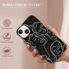 Abstract Art Case Line Face Print Shockproof Protective Cases Soft TPU Hard Back Anti-Scratch Cover