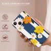 Flower Daisy Floral Printed Case Indie Aesthetic Color Block Shockproof Protective Case Soft TPU Hard Back Anti-Scratch Cover