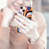 Abstract Colorful Art Case Indie Aesthetic Abstract Face Printed Shockproof Protective Case Soft TPU Hard Back Anti-Scratch Cover