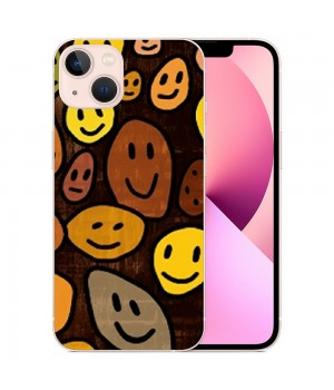 Cute Face Case Girls Women Cute Face Print Case Hippie Indie Design Shockproof Protective Cases Soft TPU Hard Back Anti-Scratch Cover