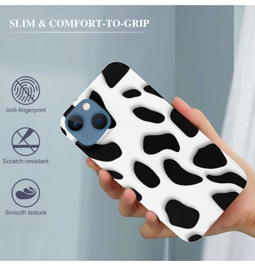 Cow Print iPhone Case Anti Slip and Drop Resistant Case for iPhone 15 Pro Max