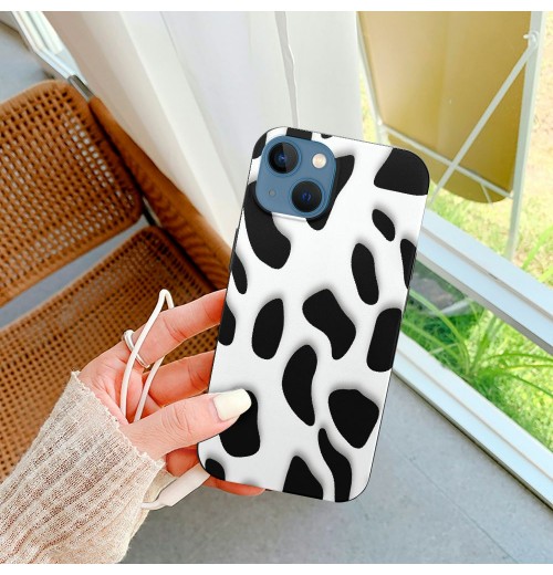 Cow Print iPhone Case Anti Slip and Drop Resistant Case for iPhone 15 Pro Max