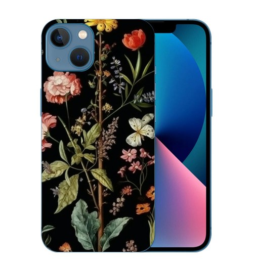 Healing Black Print iPhone Case Anti Slip and Drop Resistant Case for iPhone 15 Pro Max