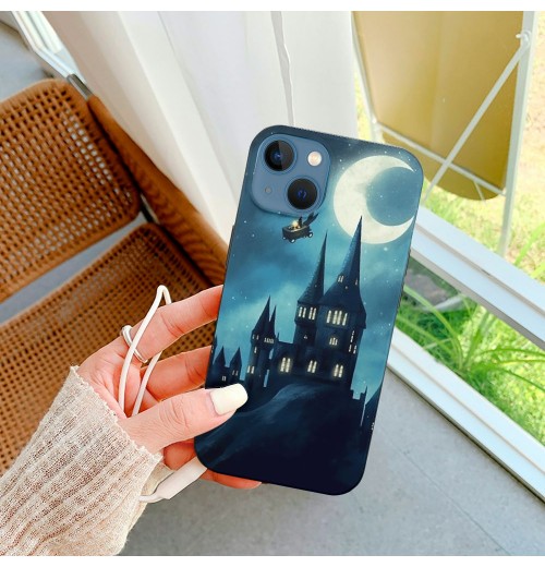 Book Lover Wizard Print iPhone Case Anti Slip and Drop Resistant Case for iPhone 15 Pro Max