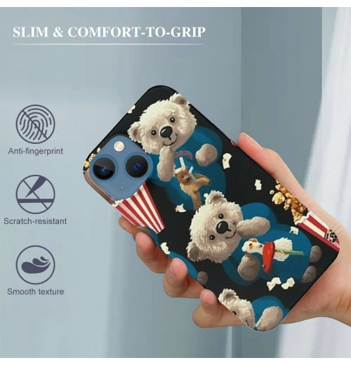 Snack Bar Attack Print iPhone Case Anti Slip and Drop Resistant Case for iPhone 15 Pro Max