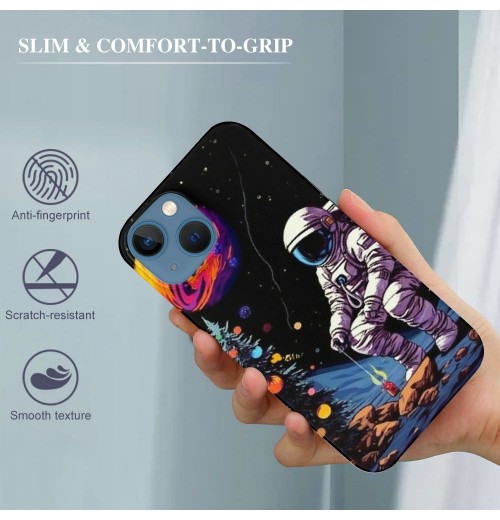 Moon Camping Print iPhone Case Anti Slip and Drop Resistant Case for iPhone 15 Pro Max