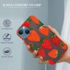 Strawberry Print iPhone Case Anti Slip and Drop Resistant Case for iPhone 15 Pro Max