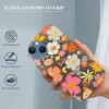 Retro Boho Hippie Flowers iPhone Case Anti Slip and Drop Resistant Case for iPhone 15 Pro Max