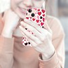 Cute Case Love Heart Print Shockproof Protective Cases Soft TPU Hard Back Anti-Scratch Cover for iPhone 14